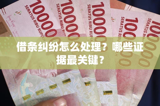 北京借条纠纷怎么处理？哪些证据最关键？