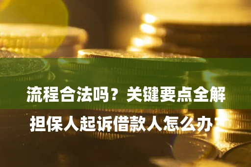 北京

担保人起诉借款人怎么办？流程合法吗？关键要点全解析