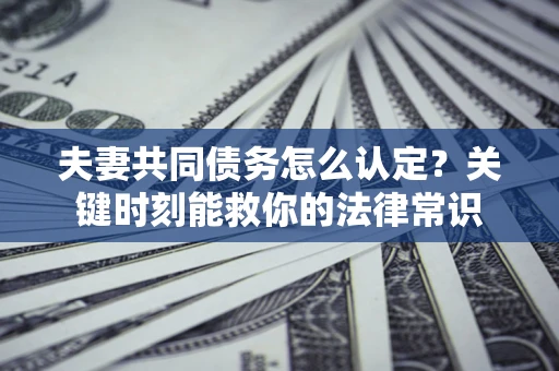 北京夫妻共同债务怎么认定？关键时刻能救你的法律常识
