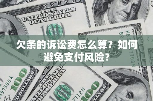 北京欠条的诉讼费怎么算？如何避免支付风险？
